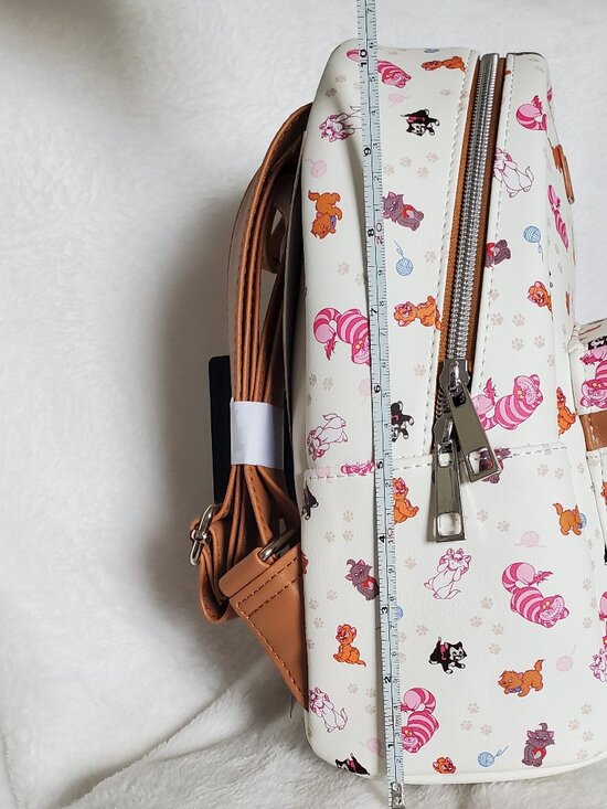 Loungefly Disney Cats Mini-Backpack AllOver Print Cheshire Aristocats NWT! main image 10